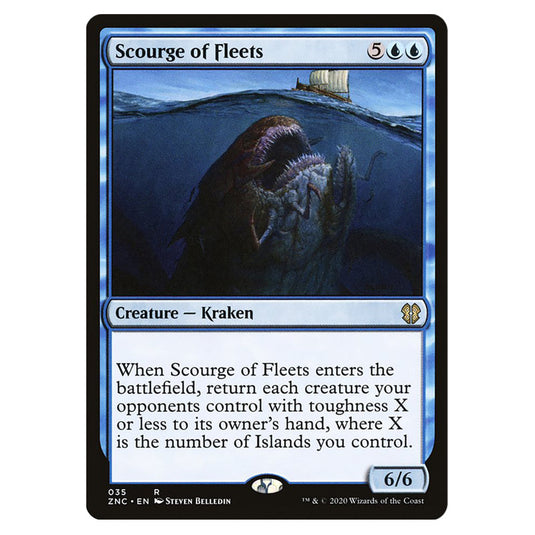 Scourge of Fleets 035 card from the Magic The Gathering set Zendikar Rising Commander