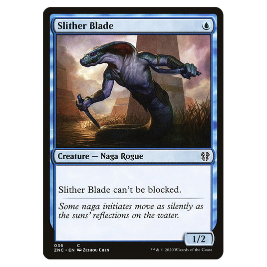 Slither Blade 036 card from the Magic The Gathering set Zendikar Rising Commander