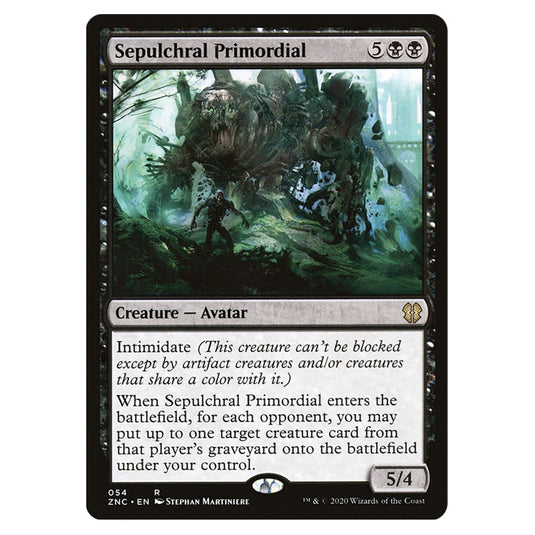 Sepulchral Primordial 054 card from the Magic The Gathering set Zendikar Rising Commander