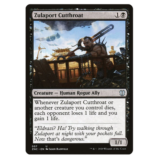 Zulaport Cutthroat 057 card from the Magic The Gathering set Zendikar Rising Commander