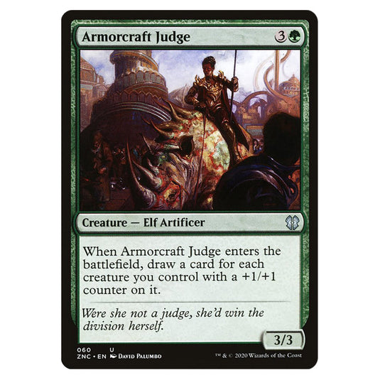 Armorcraft Judge 060 card from the Magic The Gathering set Zendikar Rising Commander