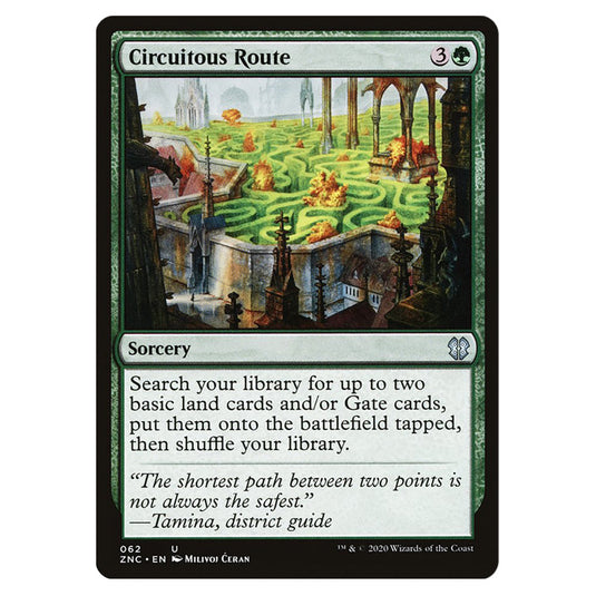 Circuitous Route 062 card from the Magic The Gathering set Zendikar Rising Commander