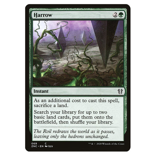 Harrow 069 card from the Magic The Gathering set Zendikar Rising Commander