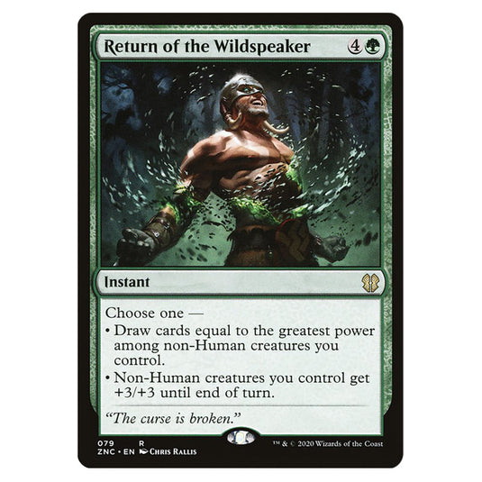 Return of the Wildspeaker 079 card from the Magic The Gathering set Zendikar Rising Commander