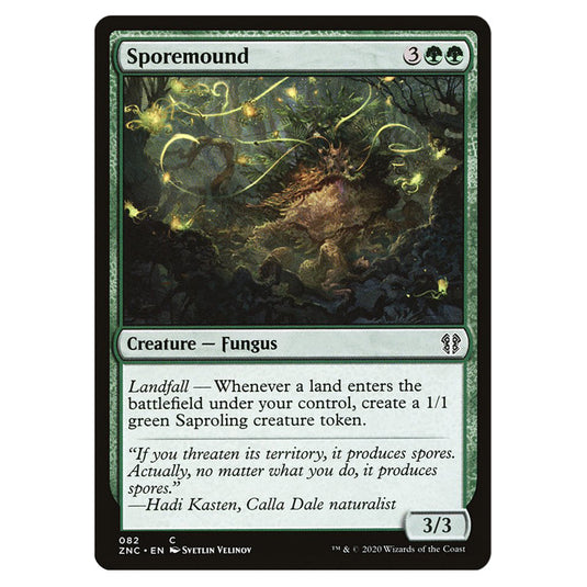 Sporemound 082 card from the Magic The Gathering set Zendikar Rising Commander