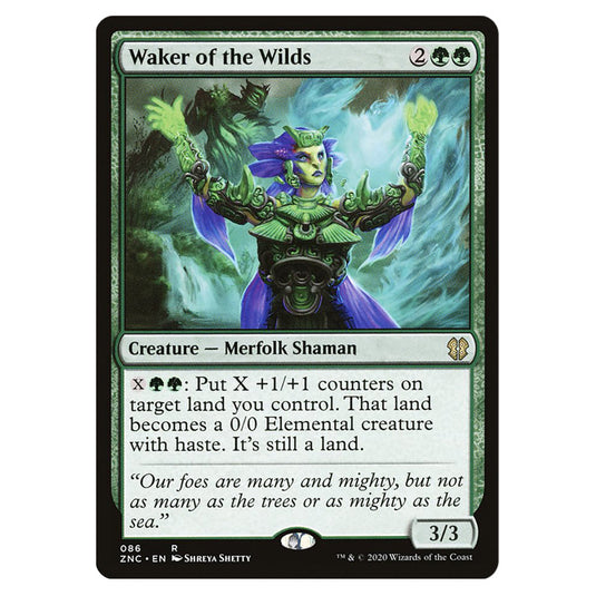 Waker of the Wilds 086 card from the Magic The Gathering set Zendikar Rising Commander