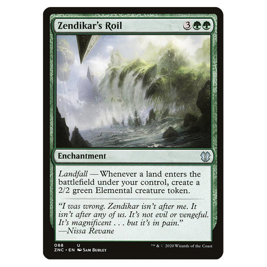 Zendikar's Roil 088 card from the Magic The Gathering set Zendikar Rising Commander