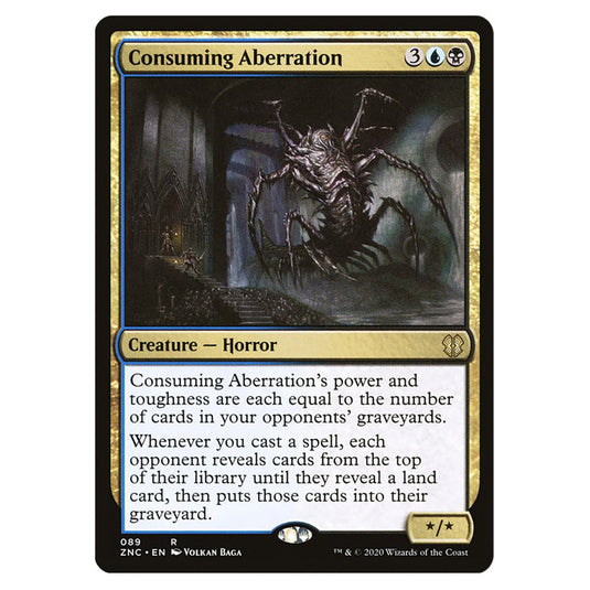 Consuming Aberration 089 card from the Magic The Gathering set Zendikar Rising Commander