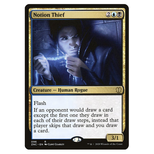 Notion Thief 096 card from the Magic The Gathering set Zendikar Rising Commander