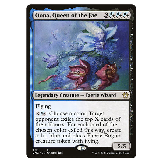 Oona, Queen of the Fae 098 card from the Magic The Gathering set Zendikar Rising Commander