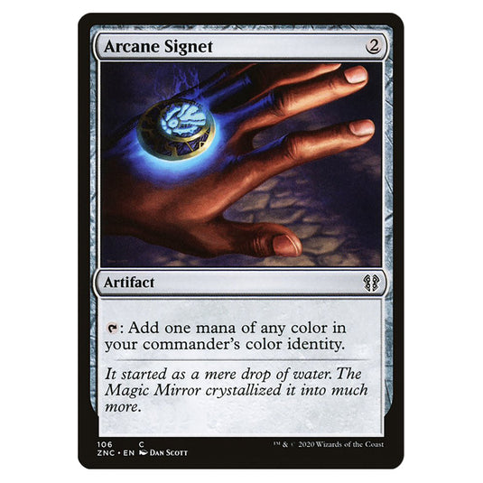 Arcane Signet 106 card from the Magic The Gathering set Zendikar Rising Commander