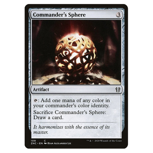 Commander's Sphere 109 card from the Magic The Gathering set Zendikar Rising Commander
