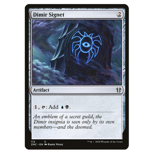 Dimir Signet 112 card from the Magic The Gathering set Zendikar Rising Commander