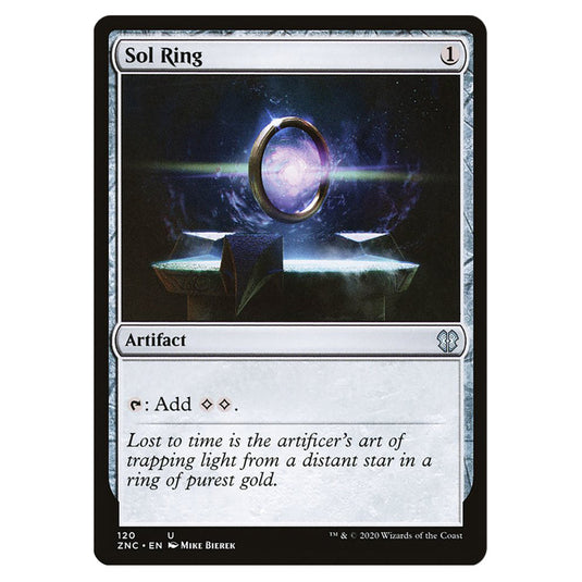 Sol Ring 120 card from the Magic The Gathering set Zendikar Rising Commander