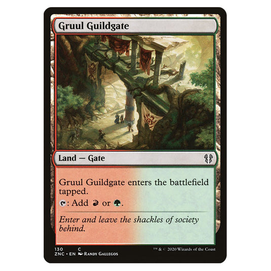 Gruul Guildgate 130 card from the Magic The Gathering set Zendikar Rising Commander