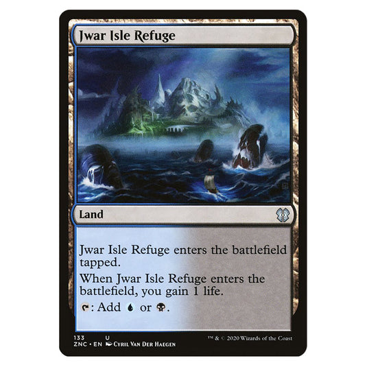 Jwar Isle Refuge 133 card from the Magic The Gathering set Zendikar Rising Commander