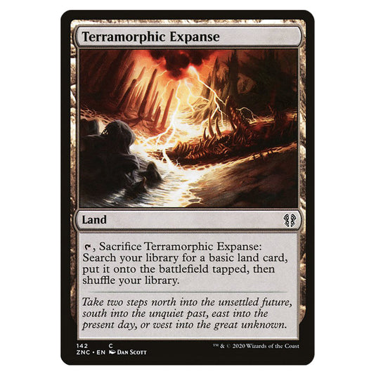 Terramorphic Expanse 142 card from the Magic The Gathering set Zendikar Rising Commander