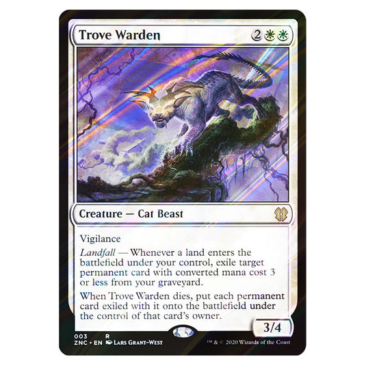 Trove Warden 003 card from the Magic The Gathering set Zendikar Rising Commander