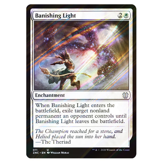 Banishing Light 011 card from the Magic The Gathering set Zendikar Rising Commander