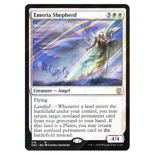 Emeria Shepherd 016 card from the Magic The Gathering set Zendikar Rising Commander