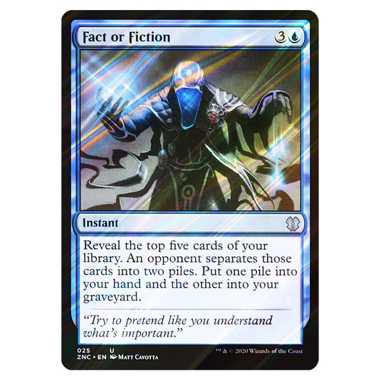 Fact or Fiction 025 card from the Magic The Gathering set Zendikar Rising Commander