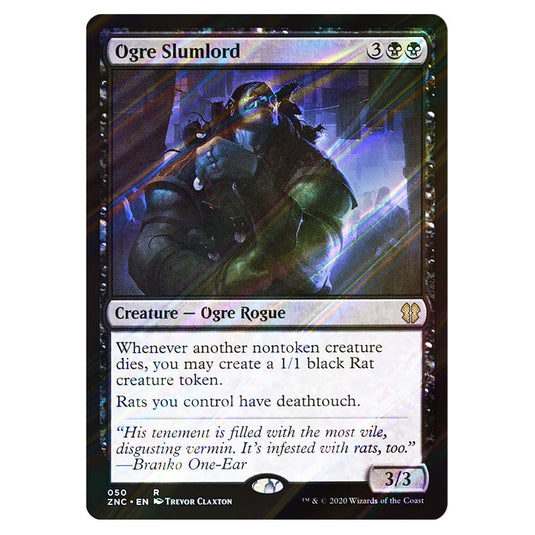 Ogre Slumlord 050 card from the Magic The Gathering set Zendikar Rising Commander