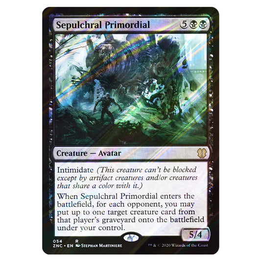 Sepulchral Primordial 054 card from the Magic The Gathering set Zendikar Rising Commander