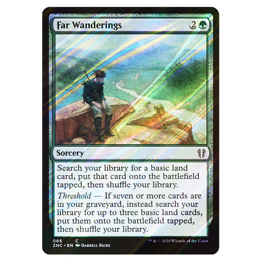 Far Wanderings 066 card from the Magic The Gathering set Zendikar Rising Commander