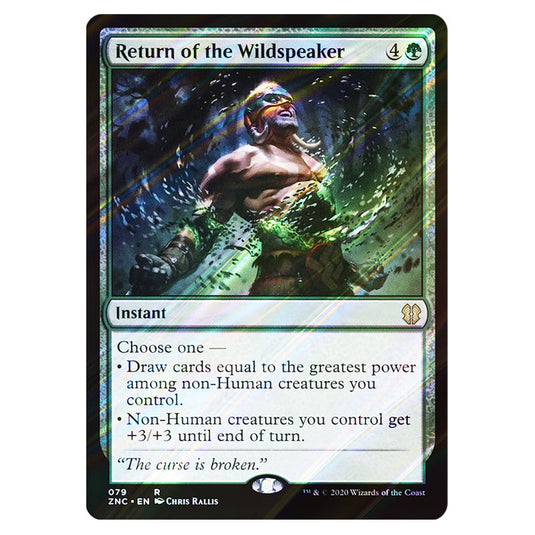Return of the Wildspeaker 079 card from the Magic The Gathering set Zendikar Rising Commander