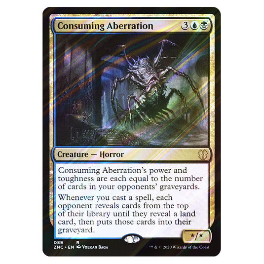Consuming Aberration 089 card from the Magic The Gathering set Zendikar Rising Commander