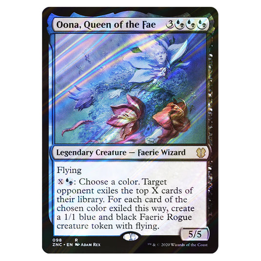 Oona, Queen of the Fae 098 card from the Magic The Gathering set Zendikar Rising Commander