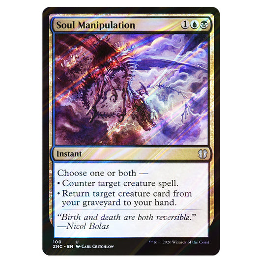Soul Manipulation 100 card from the Magic The Gathering set Zendikar Rising Commander