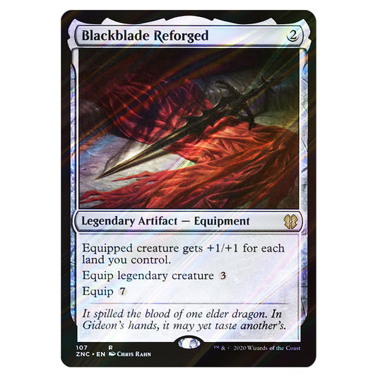 Blackblade Reforged 107 card from the Magic The Gathering set Zendikar Rising Commander