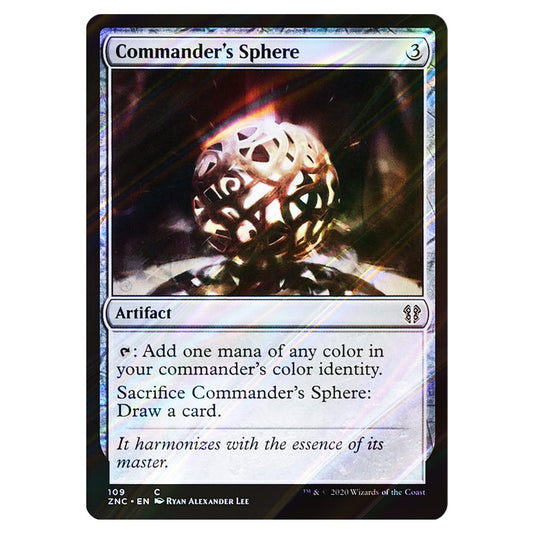 Commander's Sphere 109 card from the Magic The Gathering set Zendikar Rising Commander