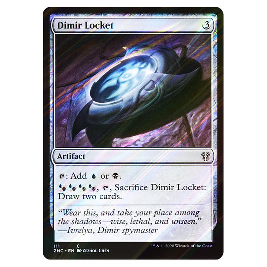 Dimir Locket 111 card from the Magic The Gathering set Zendikar Rising Commander