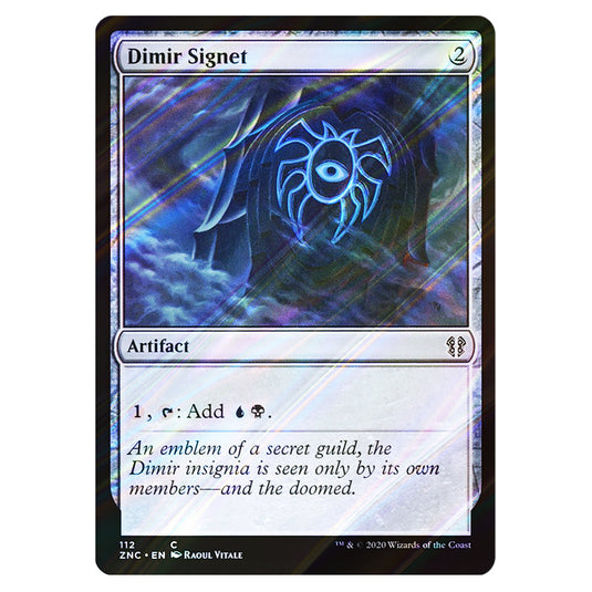 Dimir Signet 112 card from the Magic The Gathering set Zendikar Rising Commander