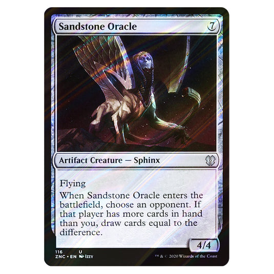 Sandstone Oracle 116 card from the Magic The Gathering set Zendikar Rising Commander