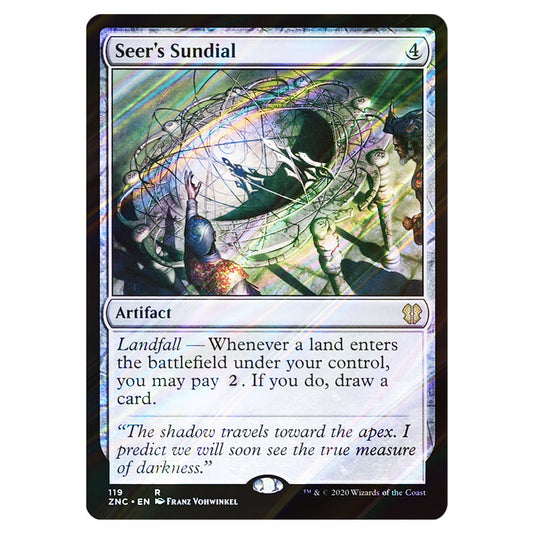 Seer's Sundial 119 card from the Magic The Gathering set Zendikar Rising Commander