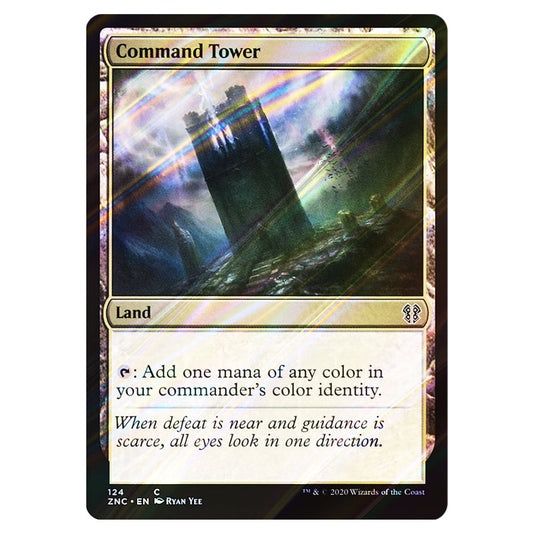 Command Tower 124 card from the Magic The Gathering set Zendikar Rising Commander
