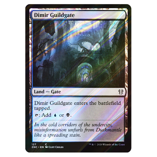 Dimir Guildgate 127 card from the Magic The Gathering set Zendikar Rising Commander