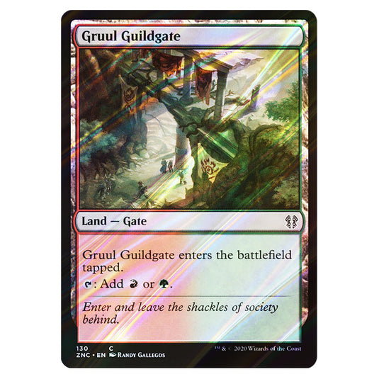 Gruul Guildgate 130 card from the Magic The Gathering set Zendikar Rising Commander