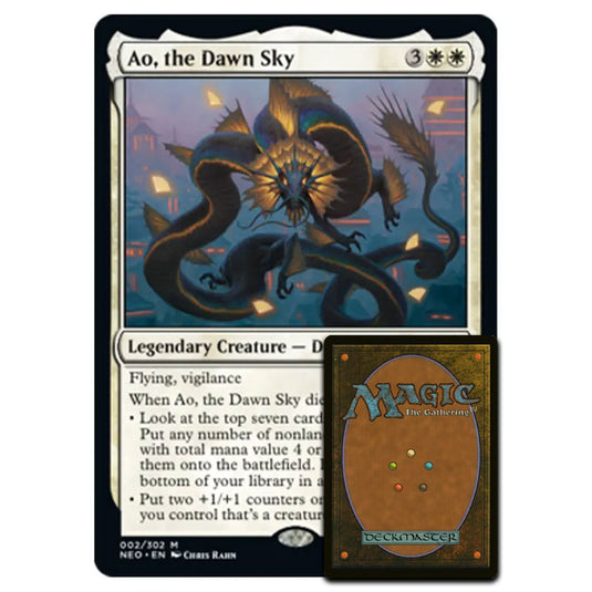 Magic The Gathering - Kamigawa - Neon Dynasty - Ao, the Dawn Sky - 2/302 - Oversized Card