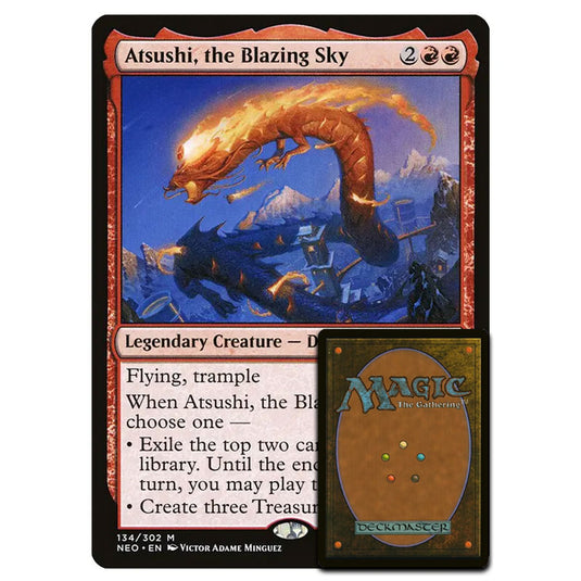 Magic The Gathering - Kamigawa - Neon Dynasty - Atsushi, the Blazing Sky - 134/302 - Oversized Card