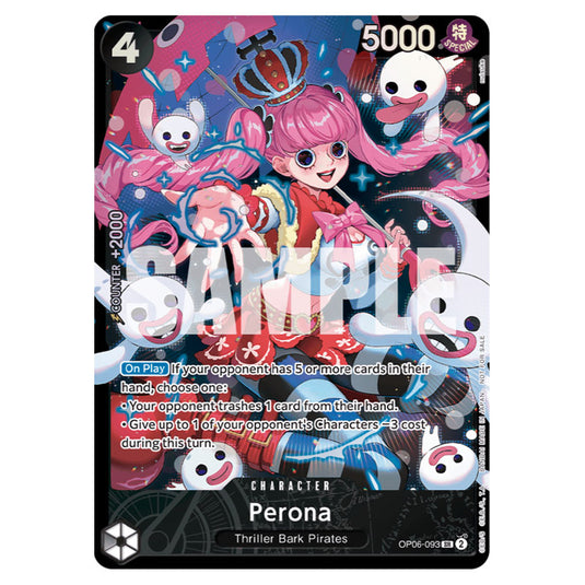 One Piece - Wings of the Captain - Perona (Super Rare) - OP06-093b (STP)