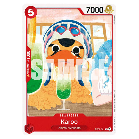 Karoo EB02-001 card from the One Piece set Anime 25th Collection