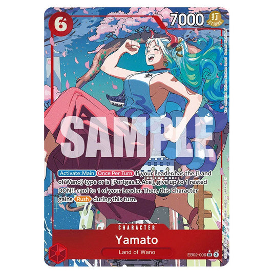 Yamato EB02-006a card from the One Piece set Anime 25th Collection