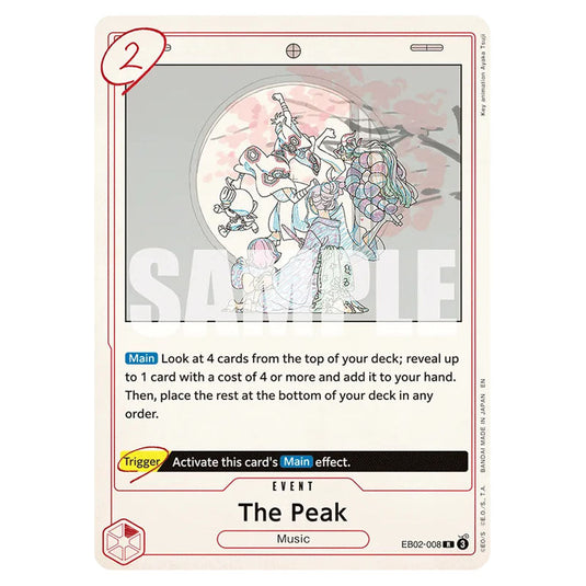 The Peak EB02-008 card from the One Piece set Anime 25th Collection