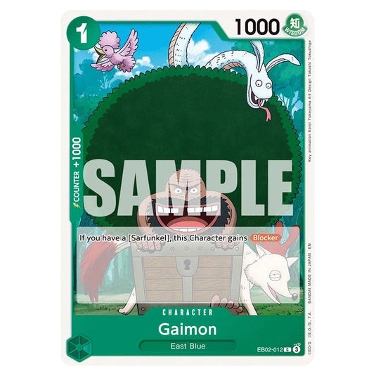 Gaimon EB02-012 card from the One Piece set Anime 25th Collection