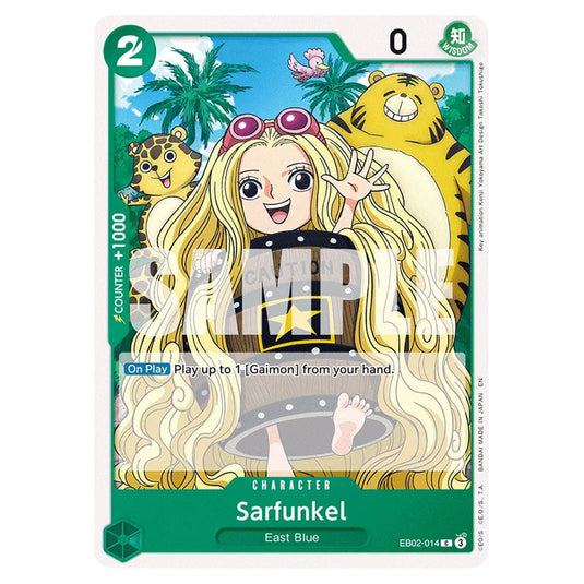 Sarfunkel EB02-014 card from the One Piece set Anime 25th Collection