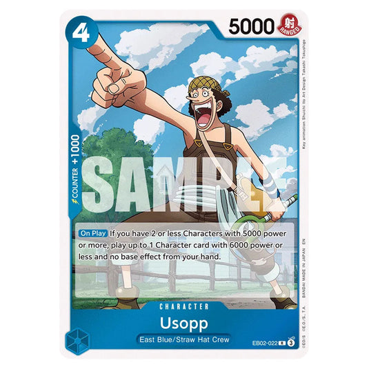 Usopp EB02-022 card from the One Piece set Anime 25th Collection
